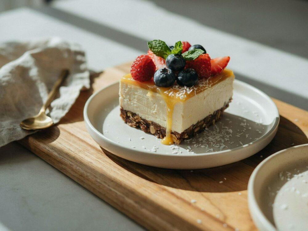 kokosowa warstwa deseru