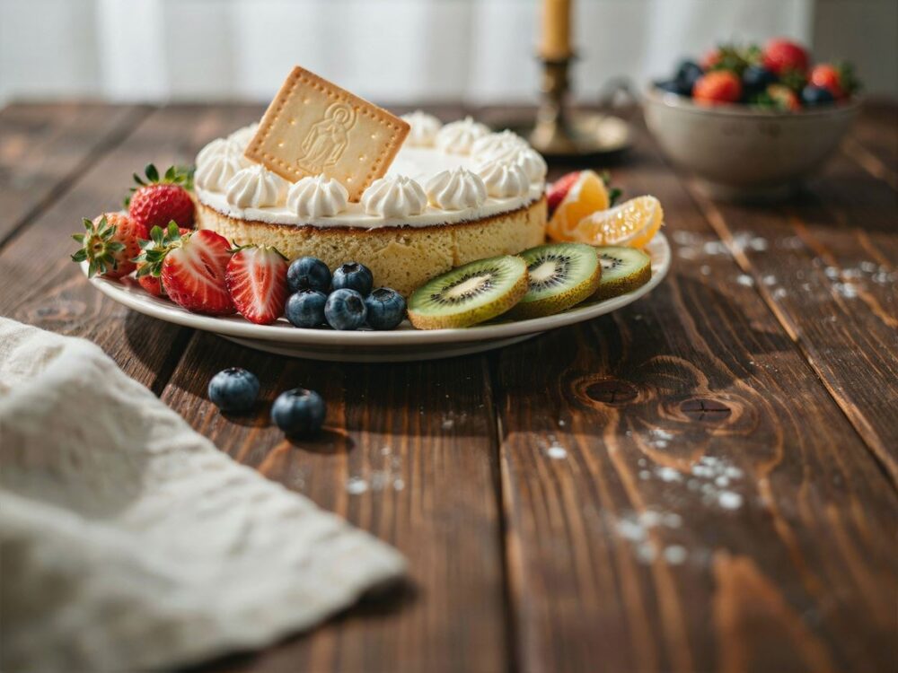 owocowy tort dekoracyjny