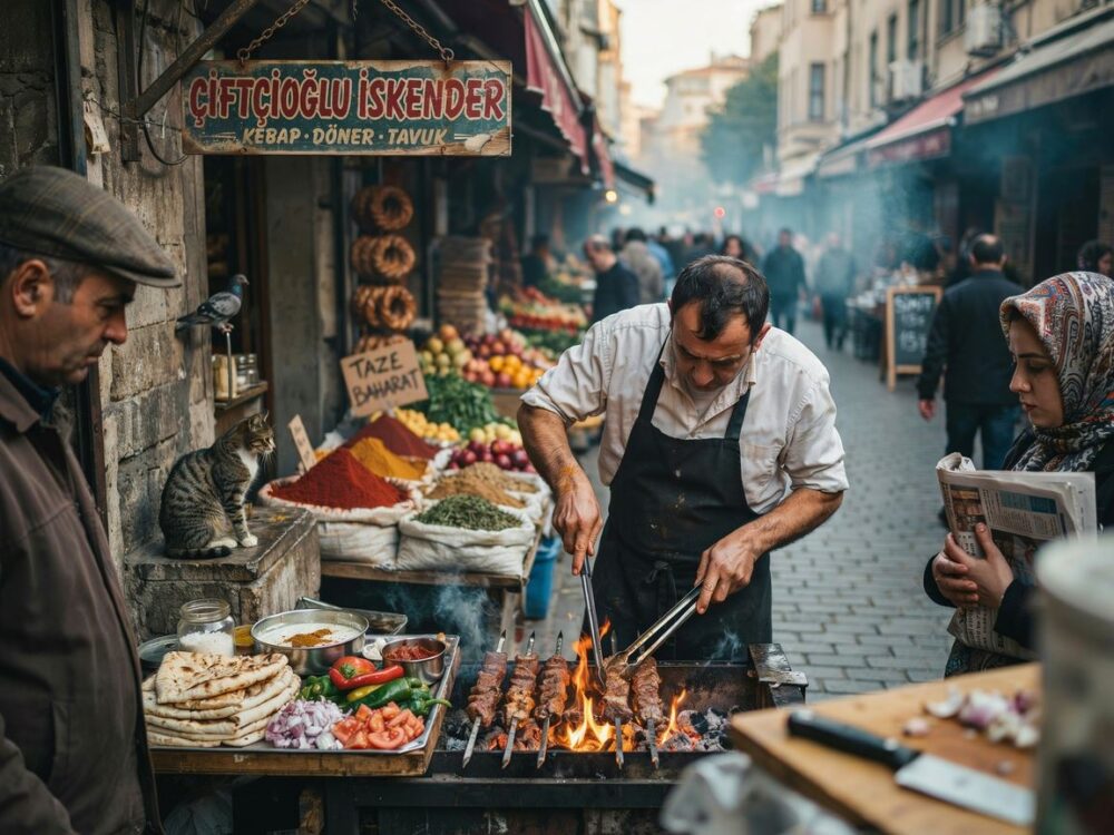 tradycyjny turecki kebab